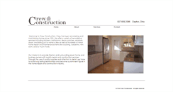 Desktop Screenshot of crew-construction.com
