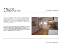 Tablet Screenshot of crew-construction.com